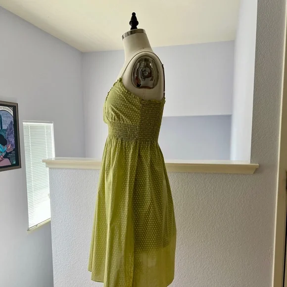 Polka Dot Cotton Sundress with Smocking - Picture 3 of 7